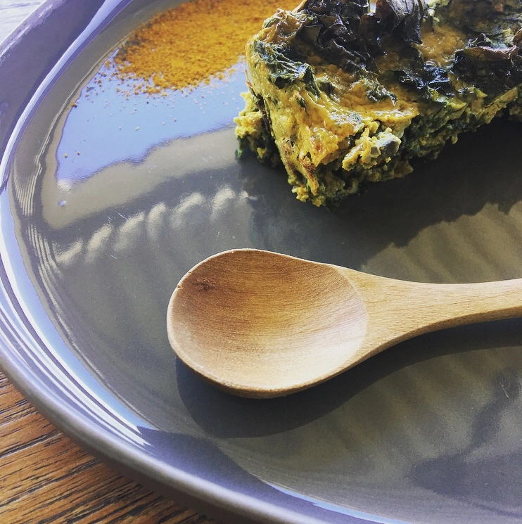 Flan de choux kale au curry